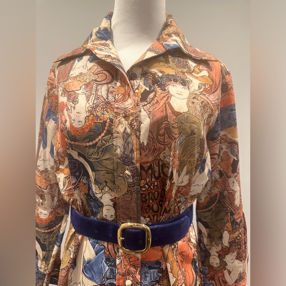 Vintage Lanvin shirt dress - Picture 3 of 10